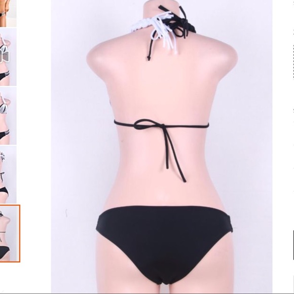 Avaliable Black&White Padded Bikini - Picture 4 of 4